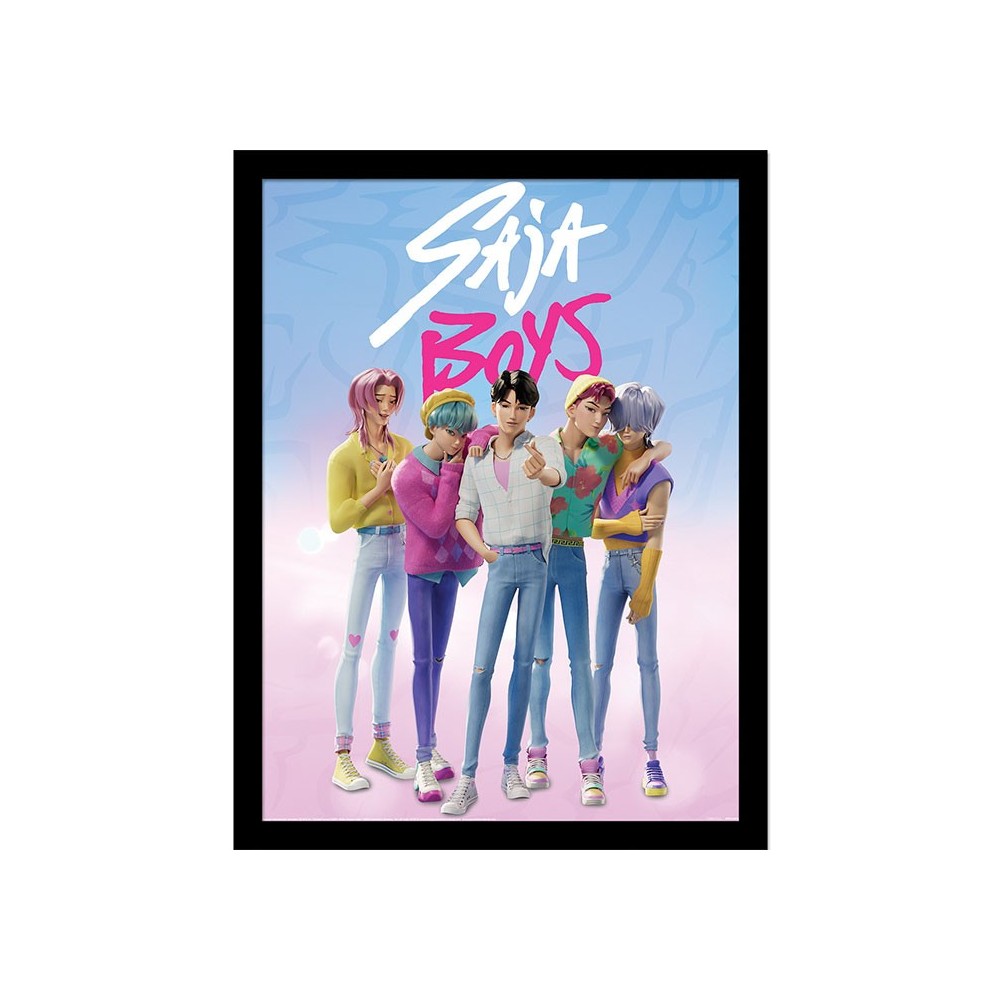 PYRAMID INTERNATIONAL KPOP DEMON HUNTERS SAJA BOYS COLLECTOR PRINT 30X40CM