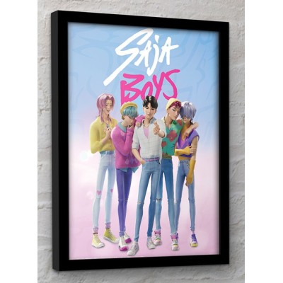 PYRAMID INTERNATIONAL KPOP DEMON HUNTERS SAJA BOYS COLLECTOR PRINT 30X40CM