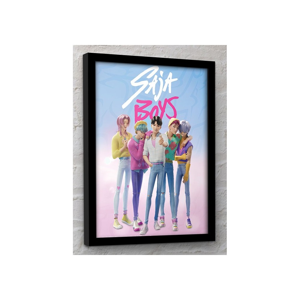 PYRAMID INTERNATIONAL KPOP DEMON HUNTERS SAJA BOYS COLLECTOR PRINT 30X40CM