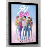 KPOP DEMON HUNTERS SAJA BOYS QUADRO COLLECTOR PRINT 30X40CM PYRAMID INTERNATIONAL