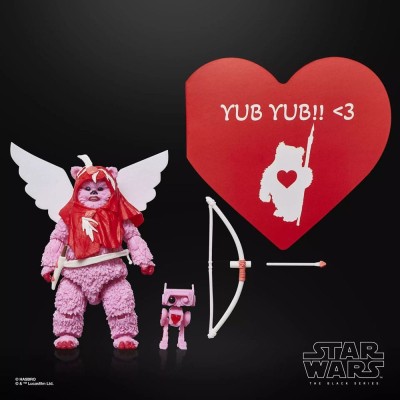 STAR WARS THE BLACK SERIES EWOK VALENTINE'S DAY EDITION ACTION FIGURE HASBRO