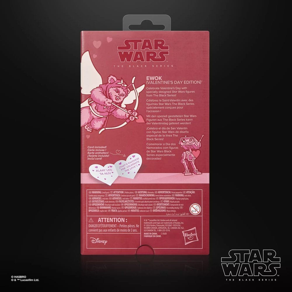 STAR WARS THE BLACK SERIES EWOK VALENTINE'S DAY EDITION ACTION FIGURE HASBRO