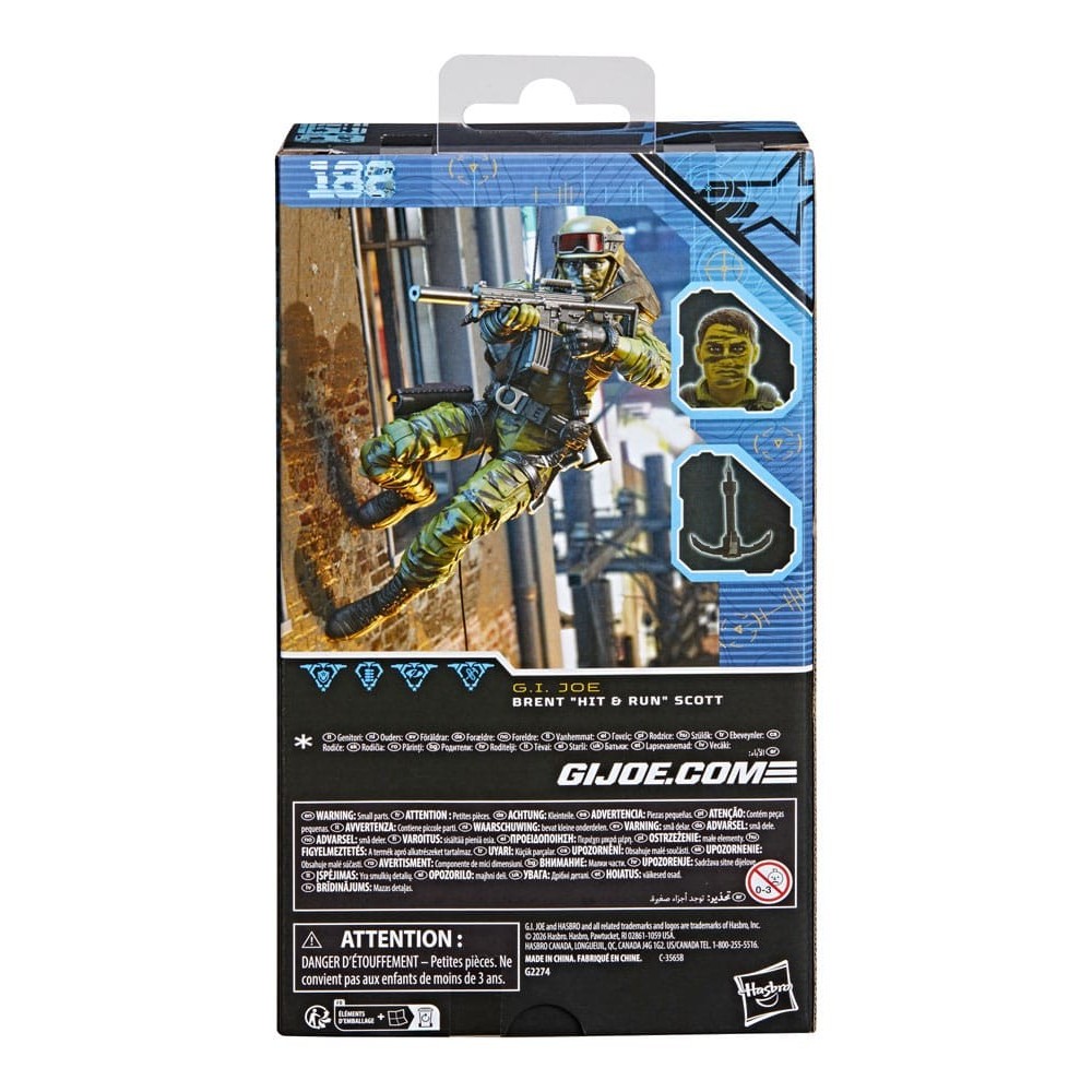 HASBRO G.I. JOE CLASSIFIED SERIES BRENT HIT AND RUN SCOTT ACTION FIGURE