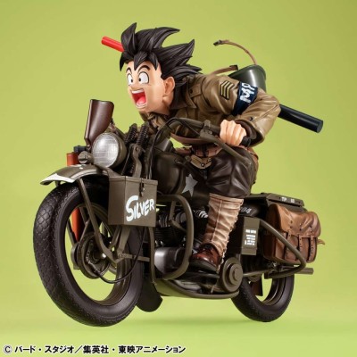 DRAGON BALL Z SON GOKU & BIKE DESKTOP REAL MCCOY FIGURE MEGAHOUSE