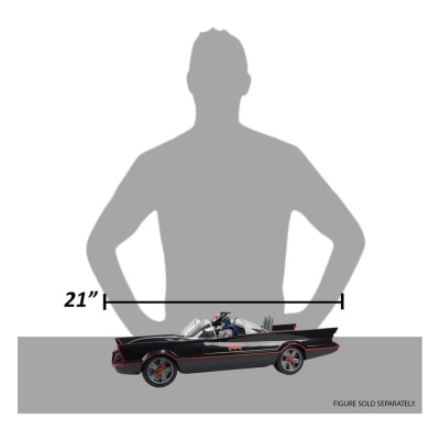 DC MULTIVERSE VEHICLE BATMAN 1966 BATMOBILE ACTION FIGURE MC FARLANE