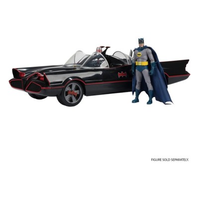 DC MULTIVERSE VEHICLE BATMAN 1966 BATMOBILE ACTION FIGURE MC FARLANE