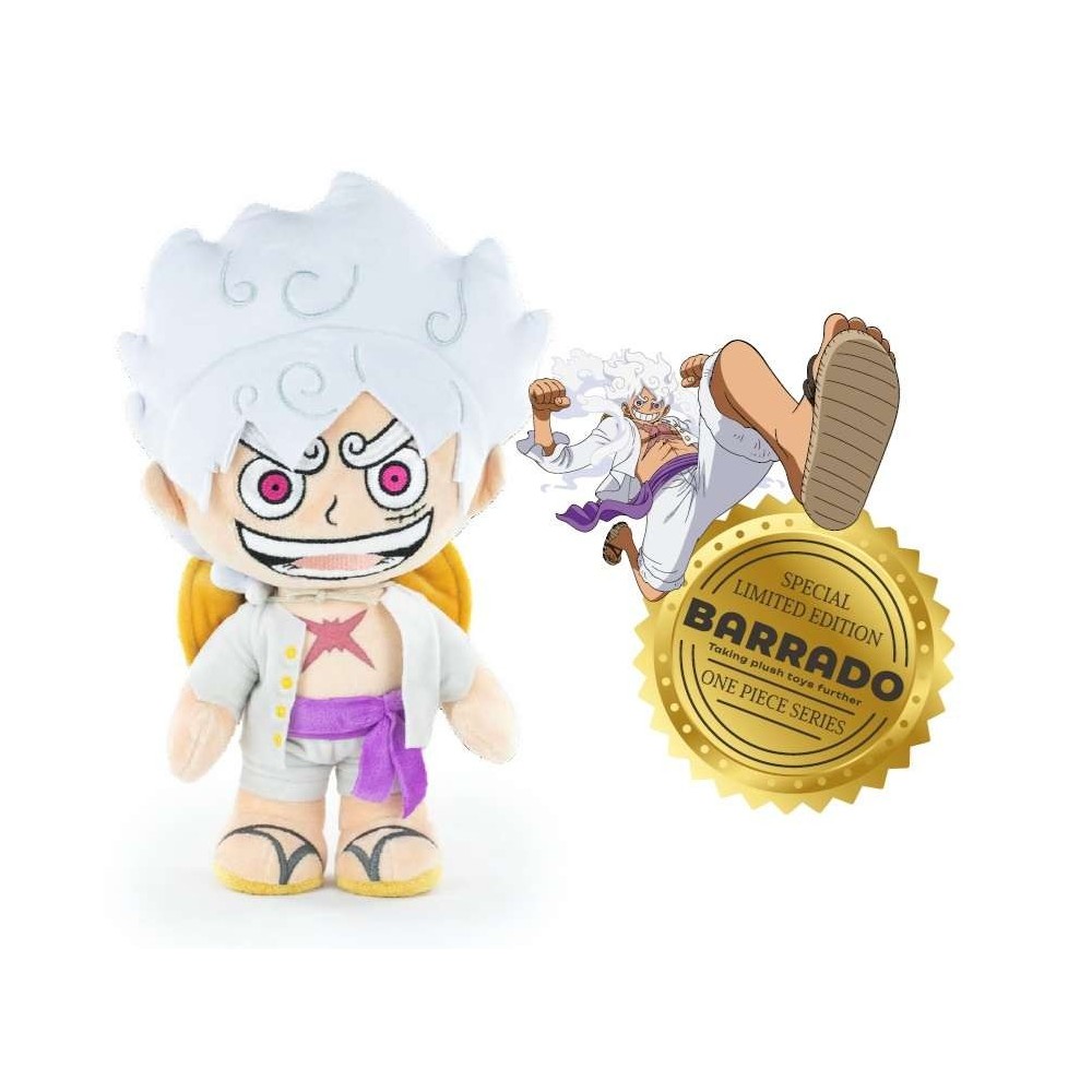 ONE PIECE MONKEY D. LUFFY GEAR 5 SPECIAL ED. 28CM PUPAZZO PELUCHE PLUSH FIGURE BARRADO