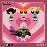 MEZCO TOYS THE POWERPUFF GIRLS SET 5 POINTS ACTION FIGURE 4X SET