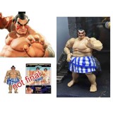 JADA TOYS ULTRA STREET FIGHTER II E. HONDA DELUXE 1:12 SCALE ACTION FIGURE