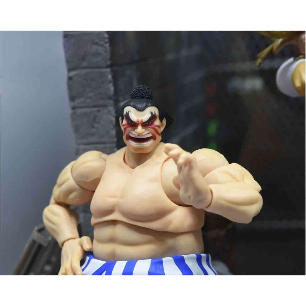 ULTRA STREET FIGHTER II E. HONDA DELUXE ACTION FIGURE JADA TOYS