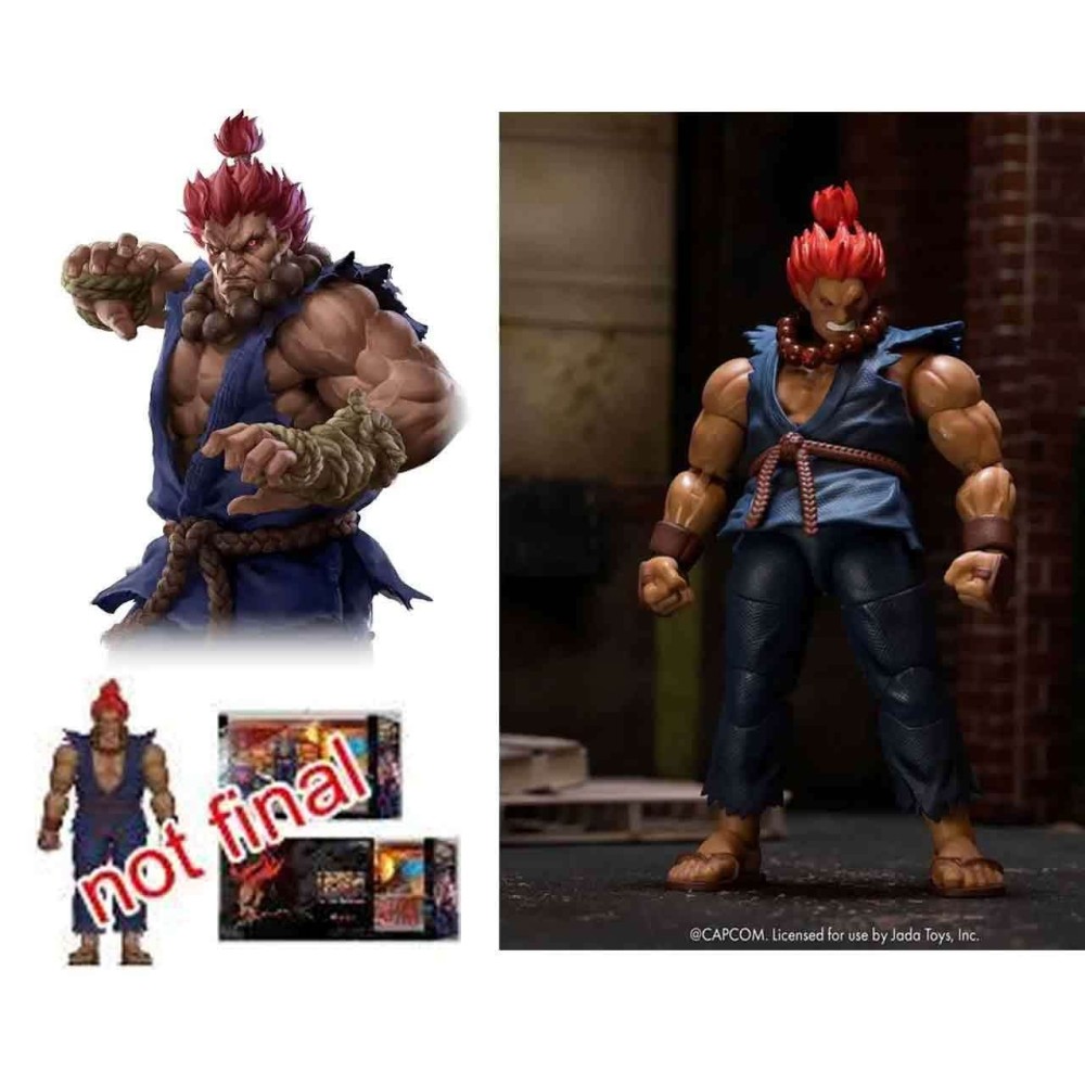 JADA TOYS ULTRA STREET FIGHTER II AKUMA DELUXE 1:12 SCALE ACTION FIGURE