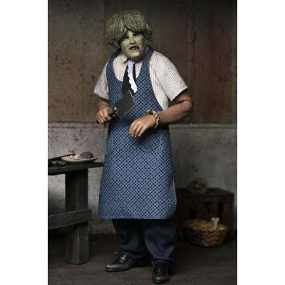 NECA THE TEXAS CHAINSAW MASSACRE LEATHERFACE OLD LADY MASK CLOTHED VERSION ACTION FIGURE