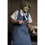 THE TEXAS CHAINSAW MASSACRE LEATHERFACE OLD LADY MASK CLOTHED ACTION FIGURE NECA
