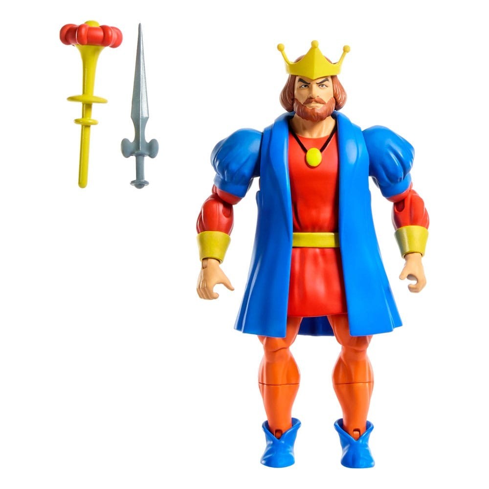 MASTERS OF THE UNIVERSE ORIGINS KING RANDOR CARTOON ACTION FIGURE MATTEL