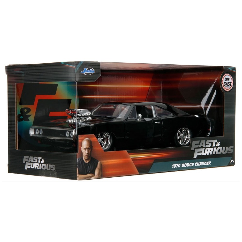 FAST AND FURIOUS DIE CAST METAL 1970 DODGE CHARGER 1/24 MODEL JADA TOYS