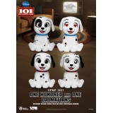 BEAST KINGDOM DISNEY ONE HUNDRED AND ONE DALMATIANS VINYL PIGGY BANK VPBP-037 4X FIGURES