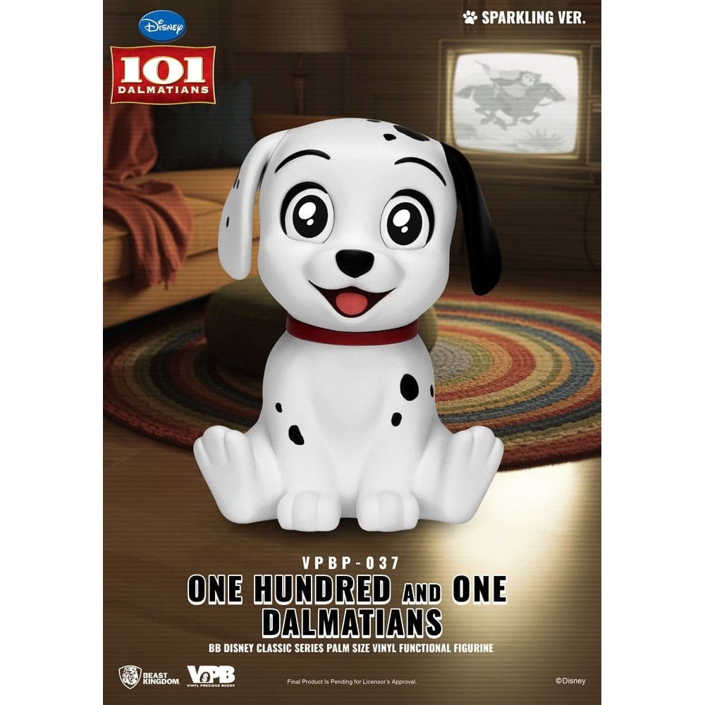 BEAST KINGDOM DISNEY ONE HUNDRED AND ONE DALMATIANS VINYL PIGGY BANK VPBP-037 4X FIGURES
