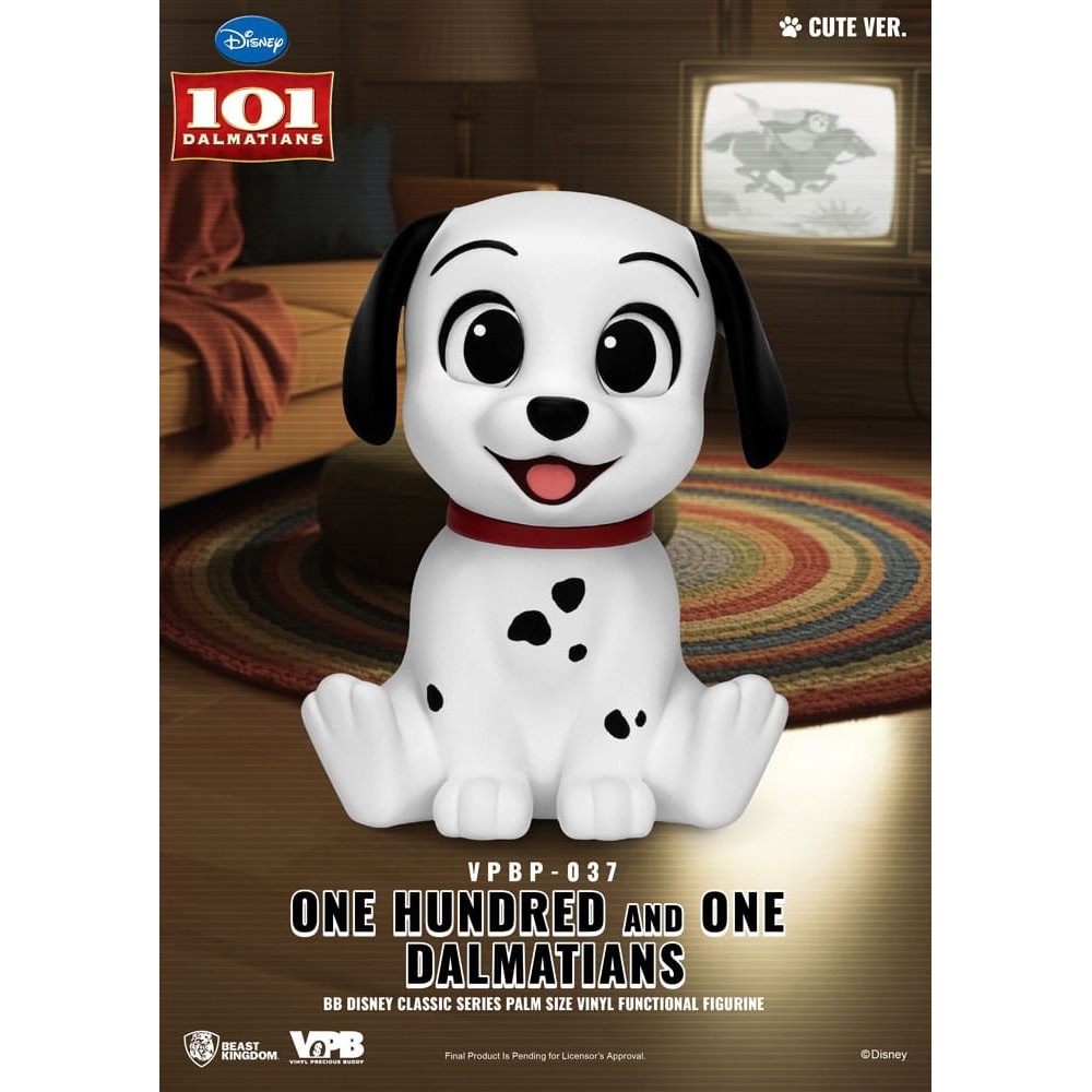 BEAST KINGDOM DISNEY ONE HUNDRED AND ONE DALMATIANS VINYL PIGGY BANK VPBP-037 4X FIGURES