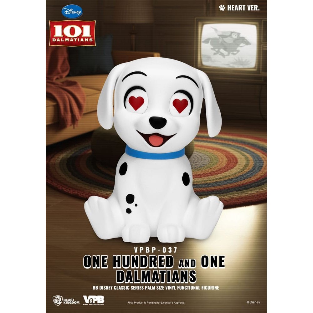 BEAST KINGDOM DISNEY ONE HUNDRED AND ONE DALMATIANS VINYL PIGGY BANK VPBP-037 4X FIGURES