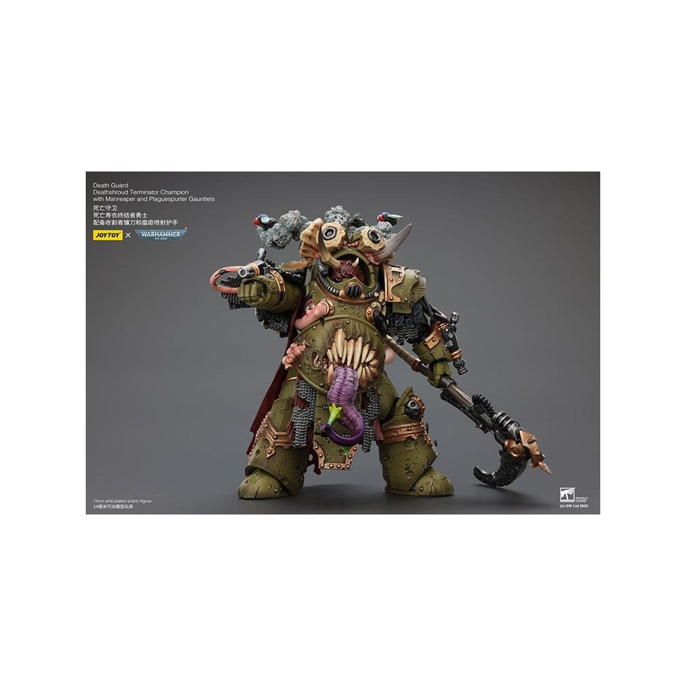 WARHAMMER 40K DEATH GUARD DEATHSHROUD TERMINATOR CHAMPION ACTION FIGURE JOY TOY (CN)