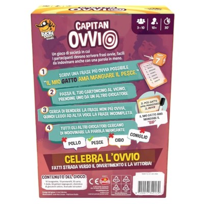 CAPITAN OVVIO GIOCO DA TAVOLO GOLIATH