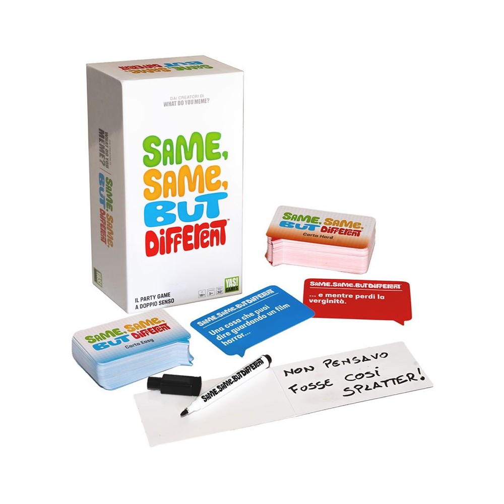YAS! GAMES SAME SAME BUT DIFFERENT ITALIAN BOARDGAME