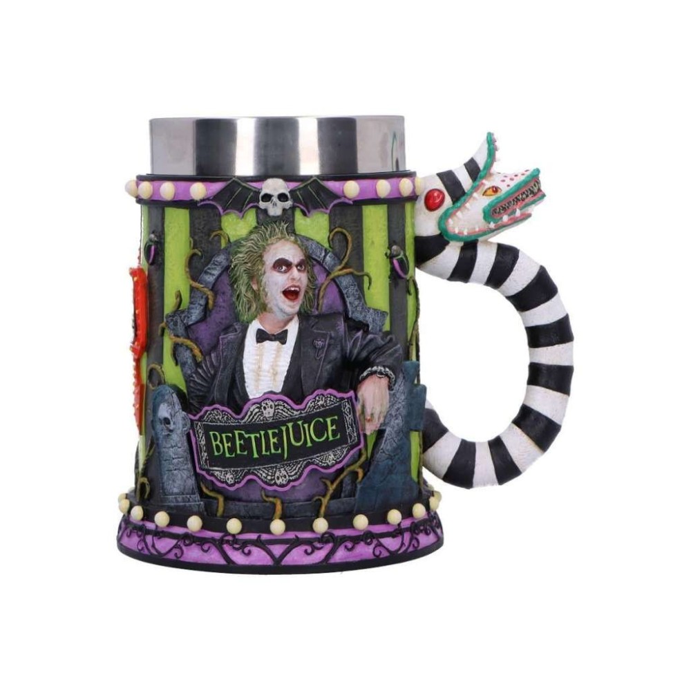 BEETLEJUICE TANKARD BOCCALE IN RESINA NEMESIS NOW