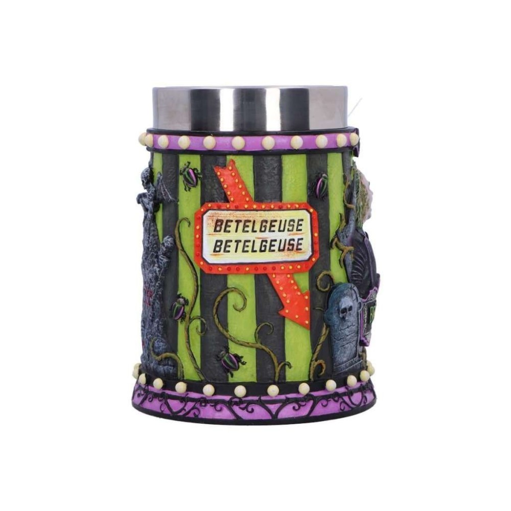 NEMESIS NOW BEETLEJUICE RESIN TANKARD