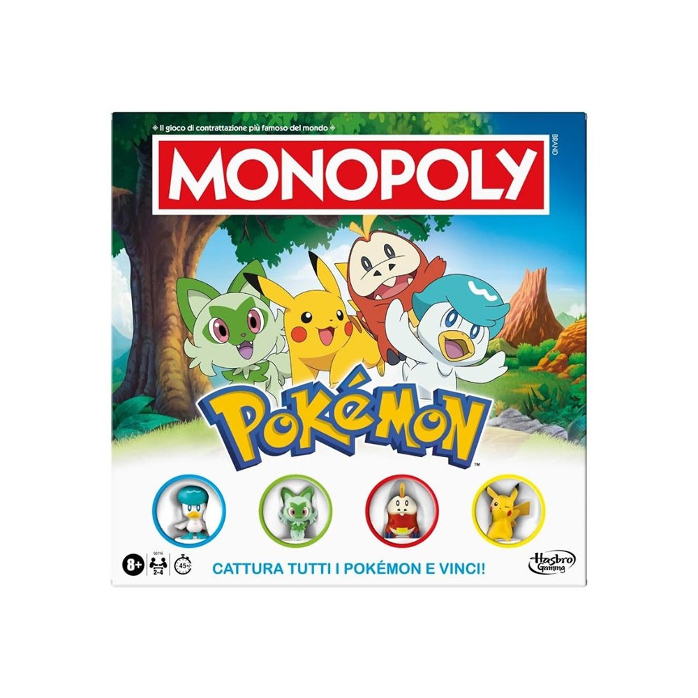HASBRO MONOPOLY POKEMON ITALIAN EDITION