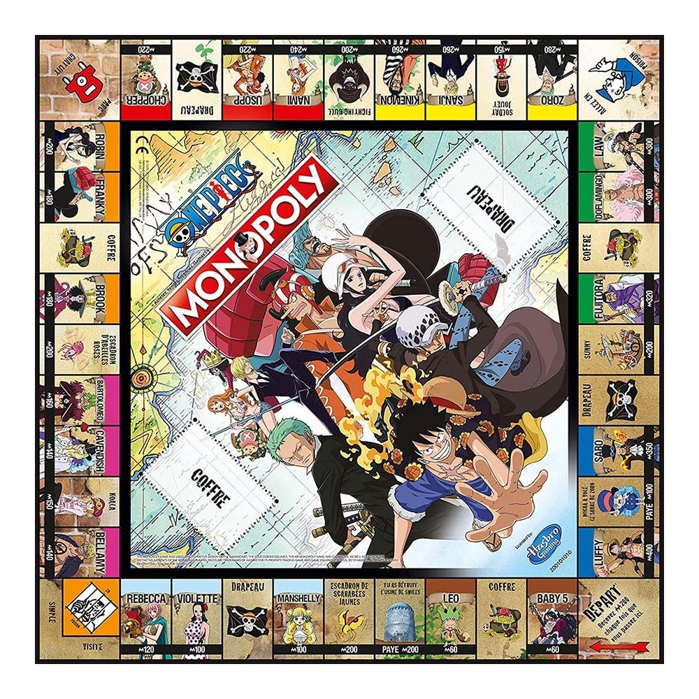 WINNING MOVES MONOPOLY ONE PIECE ITALIAN EDITION