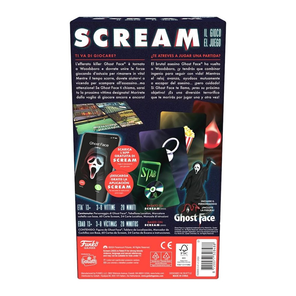 SCREAM IL GIOCO - GIOCO DA TAVOLO GOLIATH