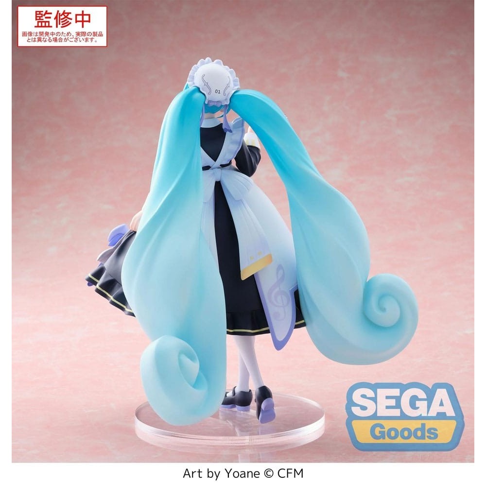 SEGA GOODS HATSUNE MIKU CLASSICAL MAID LUMINASTA SERIES PVC FIGURE STATUE