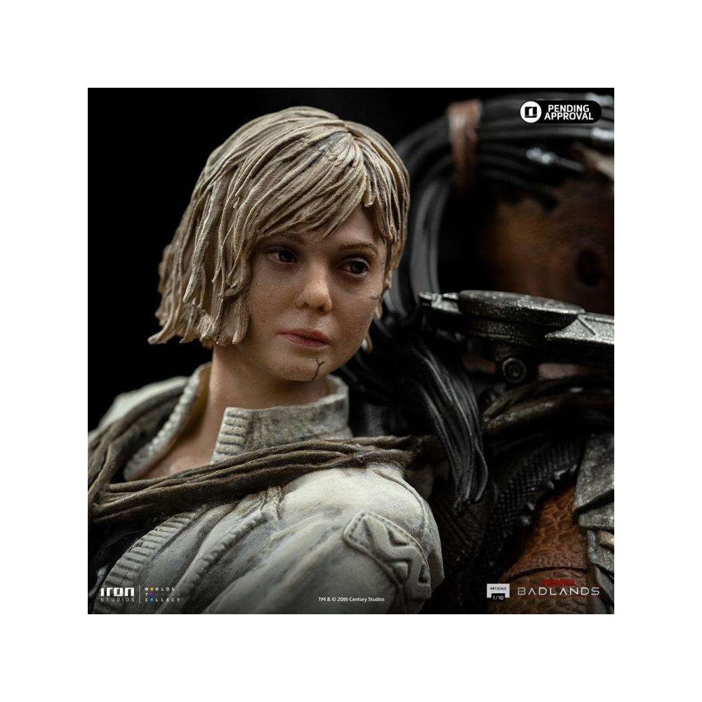 PREDATOR BADLANDS DECK AND THIA ART SCALE 1/10 STATUA FIGURE IRON STUDIOS