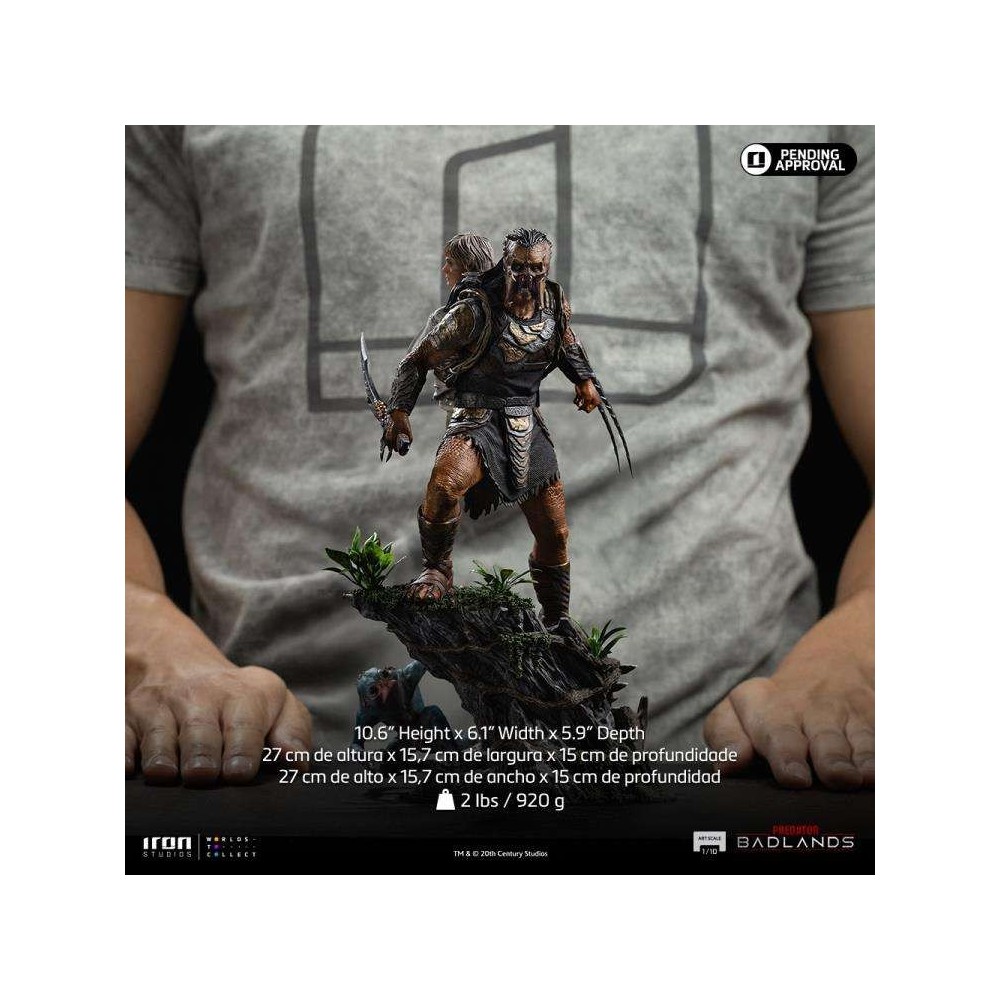PREDATOR BADLANDS DECK AND THIA ART SCALE 1/10 STATUA FIGURE IRON STUDIOS