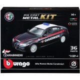 BBURAGO ALFA ROMEO GIULIA CARABINIERI DIE CAST METAL 1/24 MODEL KIT MODEL REPLICA