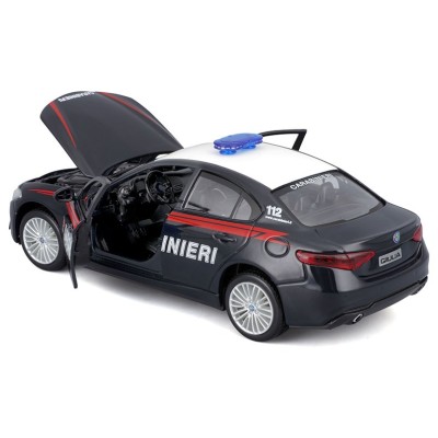 BBURAGO ALFA ROMEO GIULIA CARABINIERI DIE CAST METAL 1/24 MODEL KIT MODEL REPLICA