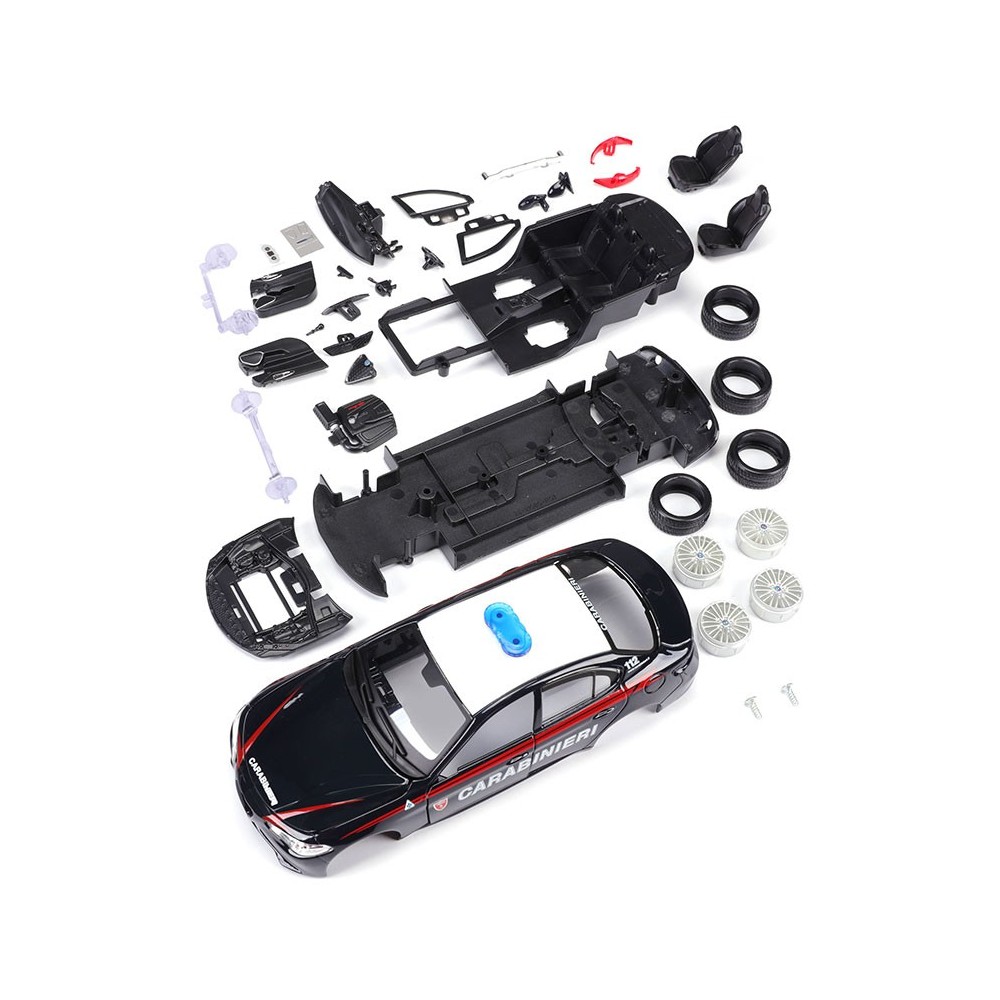 BBURAGO ALFA ROMEO GIULIA CARABINIERI DIE CAST METAL 1/24 MODEL KIT MODEL REPLICA