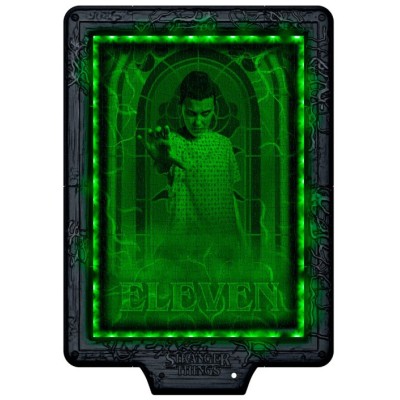 CLEMENTONI STRANGER THINGS THE METAMORPHIC ART DEMOGORGON'S HUNT 520 PIECES PUZZLE WITH LED