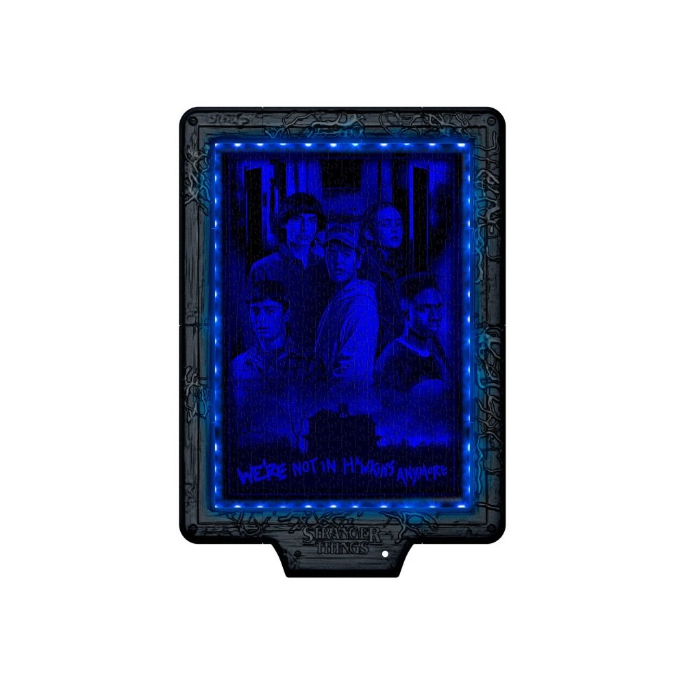 STRANGER THINGS THE METAMORPHIC ART DEMOGORGON'S HUNT 520 PEZZI PUZZLE CON LED CLEMENTONI