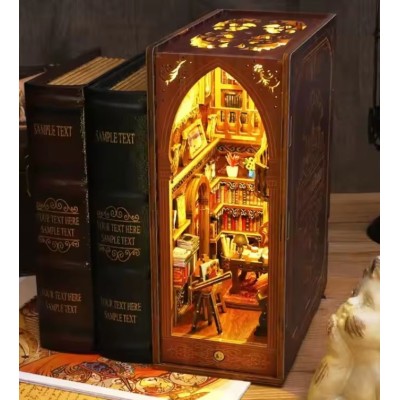 BOOK NOOK LIBRARY OF BOOKS MINI DIORAMA