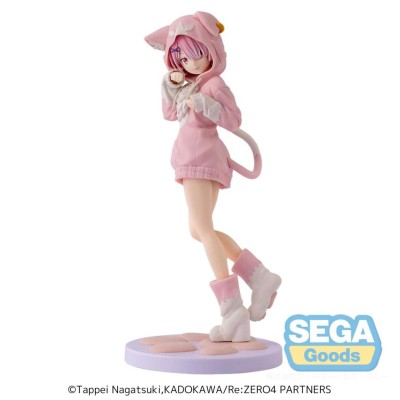 SEGA GOODS RE:ZERO RAM MOFUMOFU PACK XSTELLAR STATUE PVC FIGURE