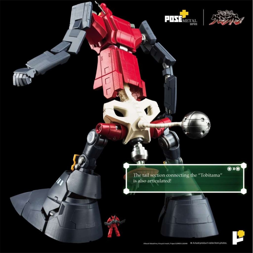 TENGEN TOPPA GURREN LAGAN POSE + METAL SERIES DAI-GURREN ACTION FIGURE TOYNAMI