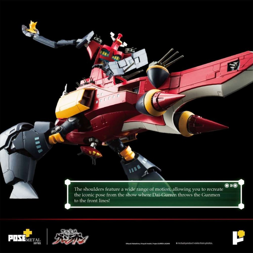 TENGEN TOPPA GURREN LAGAN POSE + METAL SERIES DAI-GURREN ACTION FIGURE TOYNAMI