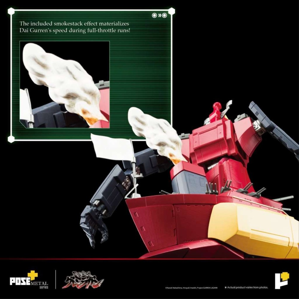 TENGEN TOPPA GURREN LAGAN POSE + METAL SERIES DAI-GURREN ACTION FIGURE TOYNAMI