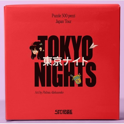 JAPAN TOUR TOKYO NIGHTS BY POLINA ALEKSEENKO 500 PEZZI PUZZLE