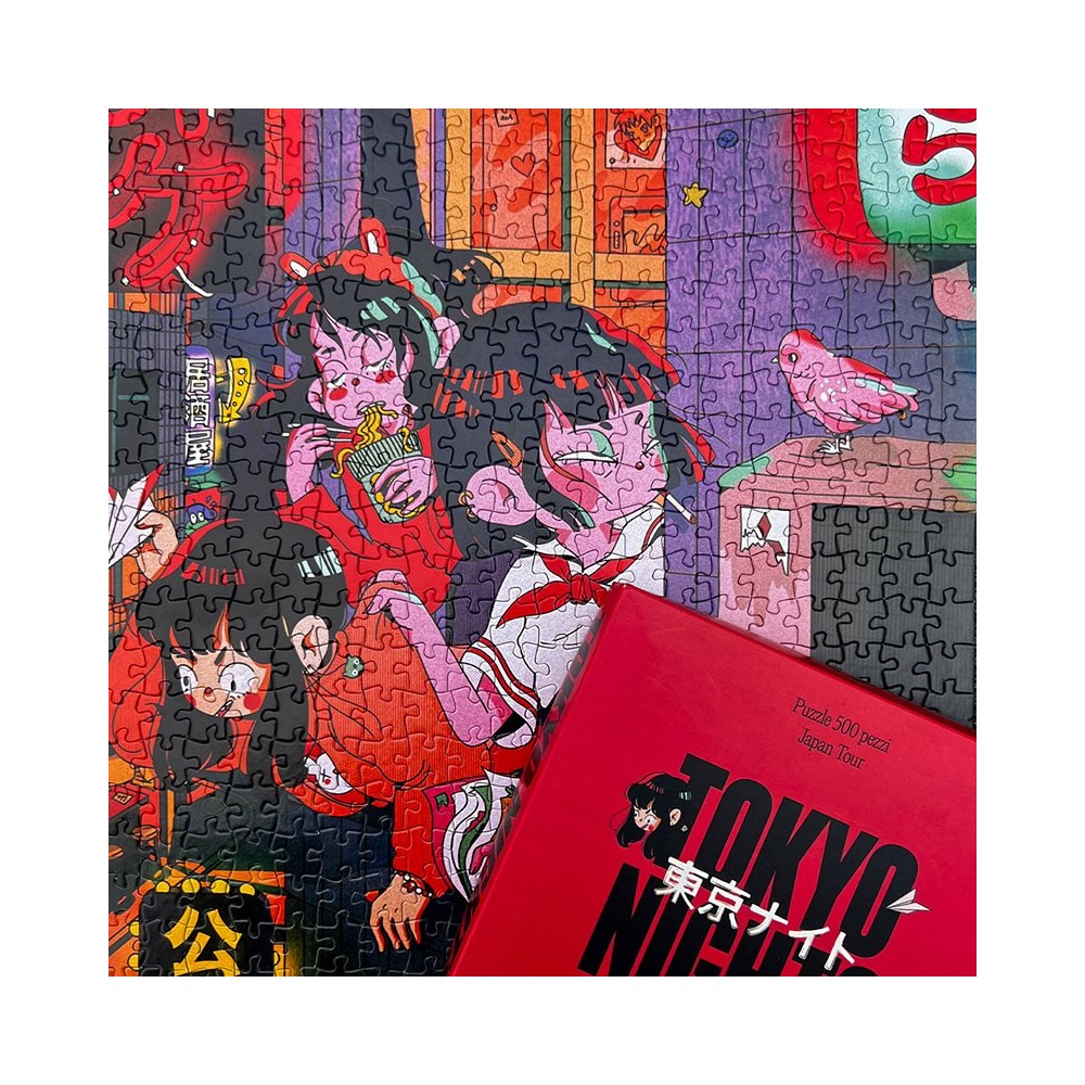 JAPAN TOUR TOKYO NIGHTS BY POLINA ALEKSEENKO 500 PIECES PUZZLE