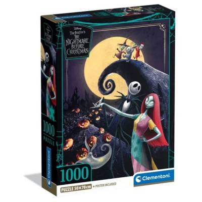 CLEMENTONI THE NIGHTMARE BEFORE CHRISTMAS 1000 PIECES JIGSAW PUZZLE 50X70CM