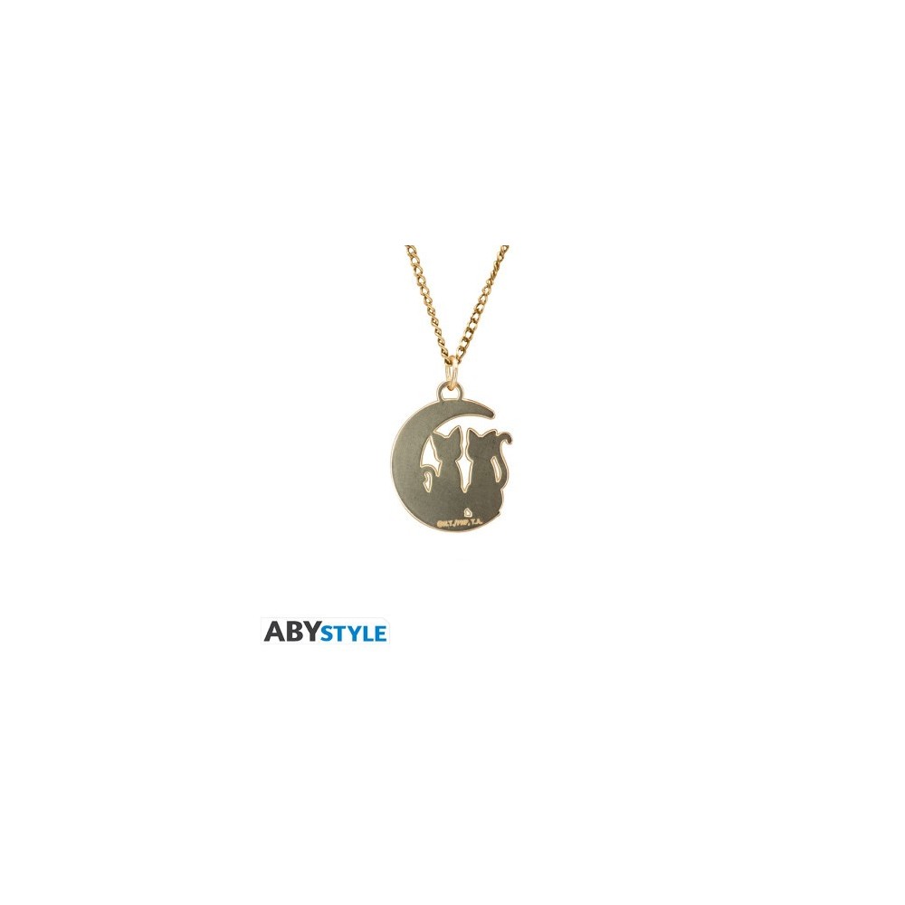 ABYSTYLE SAILOR MOON CATS ON THE MOON PENDANT NECKLACE