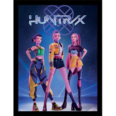PYRAMID INTERNATIONAL KPOP DEMON HUNTERS HUNTRIX COLLECTOR PRINT 30X40CM