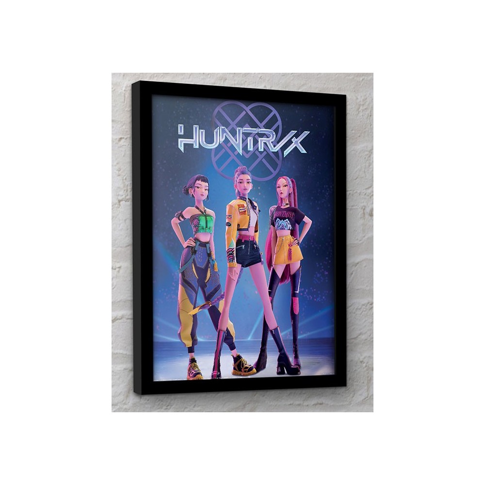 PYRAMID INTERNATIONAL KPOP DEMON HUNTERS HUNTRIX COLLECTOR PRINT 30X40CM